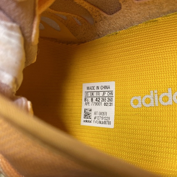 Adidas Yeezy Boost 350, size 8.5 men’s, color orange/salmon - Picture 13 of 13
